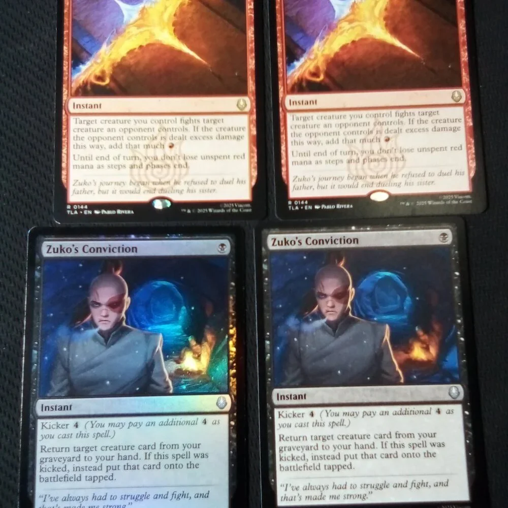 16x Magic The Gathering Avatar The Last Airbender Cards ~ Zuko Theme Deck Lot